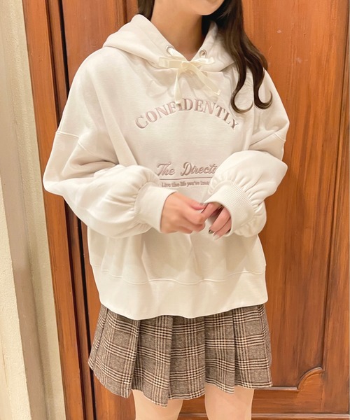 apres jour（アプレジュール）の「刺繍ロゴパーカー【ZOZOTOWN限定アイテム】（パーカー・レディース・ライトピンク/スモークピンク/アイボリー/ナチュラル・フリー/X-LARGE）」の11枚目の写真