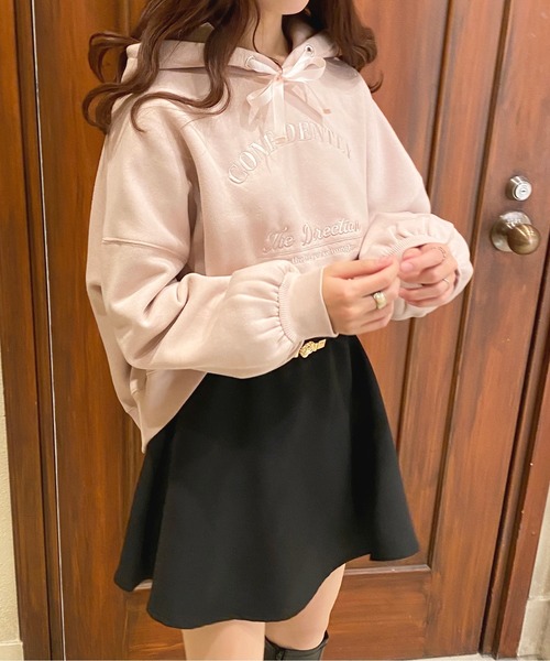 apres jour（アプレジュール）の「刺繍ロゴパーカー【ZOZOTOWN限定アイテム】（パーカー・レディース・ライトピンク/スモークピンク/アイボリー/ナチュラル・フリー/X-LARGE）」の14枚目の写真