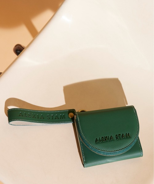 ALEXIA STAM(アリシアスタン)の「Logo Trifold Wallet/ロゴ三つ折りウォレット(財布・レディース・ブラック/グリーン/サンドベージュ・FREE)」の3枚目の写真