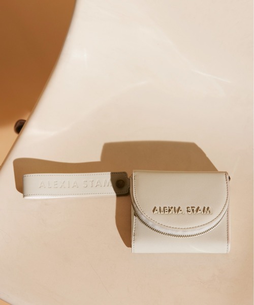 ALEXIA STAM(アリシアスタン)の「Logo Trifold Wallet/ロゴ三つ折りウォレット(財布・レディース・ブラック/グリーン/サンドベージュ・FREE)」の2枚目の写真