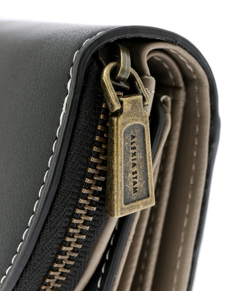 ALEXIA STAM(アリシアスタン)の「Logo Trifold Wallet/ロゴ三つ折りウォレット(財布・レディース・ブラック/グリーン/サンドベージュ・FREE)」の8枚目の写真