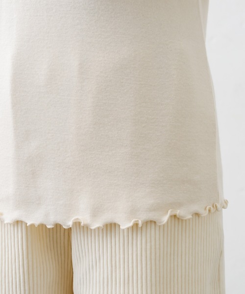 PUAL CE CIN（ピュアルセシン）の「起毛ハイネックロングスリーブ（Tシャツ/カットソー・レディース・ブラック/ナチュラル・FREE）」の5枚目の写真