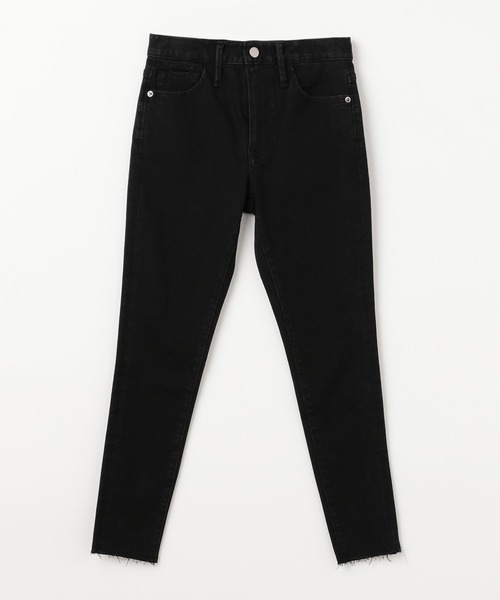 WHEIR(ウェア)の「WHEIR ハイパーストレッチクロップドデニムスキニー(デニムパンツ・レディース・ダークブラック/ダークインディゴブルー/ライトインディゴブルー/ワンウォッシュ・26/27/24/23/25)」の2枚目の写真