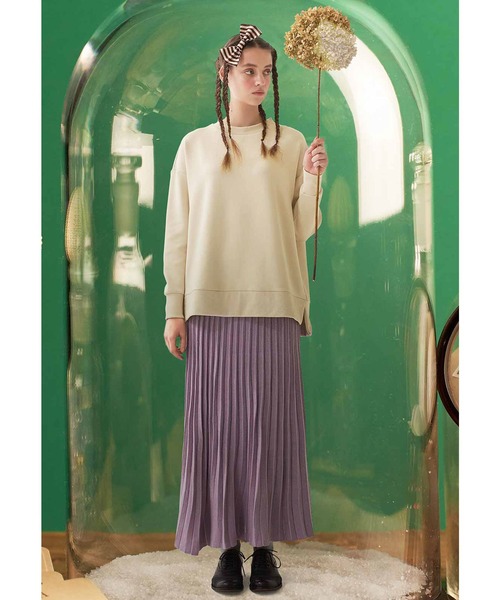 シロップ．（シロップ．）の「きらら舎とコラボ！ウニの殻みたいなニットプリーツスカート（スカート・レディース・パープル/イエロー・X-LARGE/SMALL/MEDIUM/LARGE/XX-LARGE）」の5枚目の写真