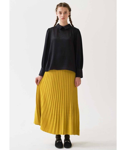 シロップ．（シロップ．）の「きらら舎とコラボ！ウニの殻みたいなニットプリーツスカート（スカート・レディース・パープル/イエロー・X-LARGE/SMALL/MEDIUM/LARGE/XX-LARGE）」の4枚目の写真