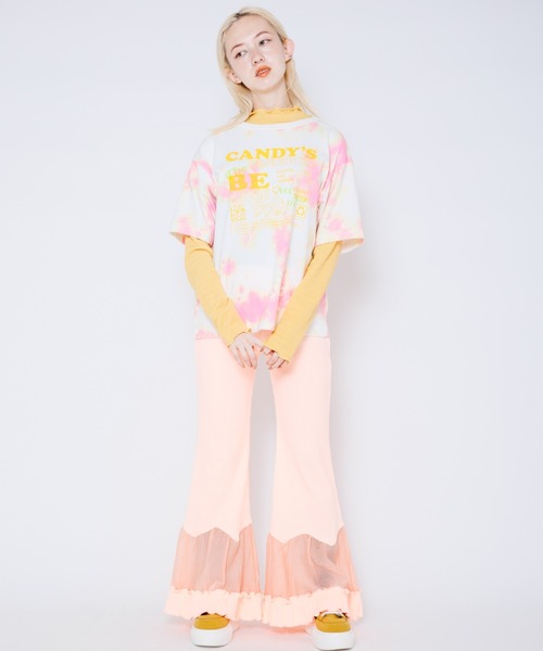 Candy Stripper（キャンディストリッパー）の「HEM SWITCHED RIB パンツ（その他パンツ・レディース・ブラック/オレンジ/イエロー・2）」の10枚目の写真