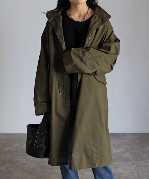sakishimatokyo（サキシマトーキョー）の「スタンドモッズコート（ユニセックス）M65【モッズコートランキング１位獲得実績あり】（モッズコート・レディース・カーキ/アイボリー/スミクロ/ブラック/インディゴブルー/ベージュ・S/M）」の16枚目の写真