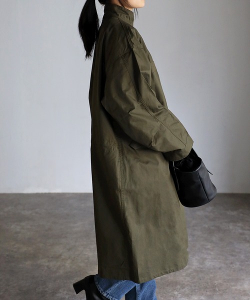 sakishimatokyo（サキシマトーキョー）の「スタンドモッズコート（ユニセックス）M65【モッズコートランキング１位獲得実績あり】（モッズコート・レディース・カーキ/アイボリー/スミクロ/ブラック/インディゴブルー/ベージュ・S/M）」の17枚目の写真