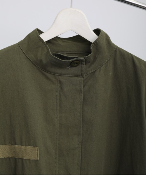 sakishimatokyo（サキシマトーキョー）の「スタンドモッズコート（ユニセックス）M65【モッズコートランキング１位獲得実績あり】（モッズコート・レディース・カーキ/アイボリー/スミクロ/ブラック/インディゴブルー/ベージュ・S/M）」の11枚目の写真