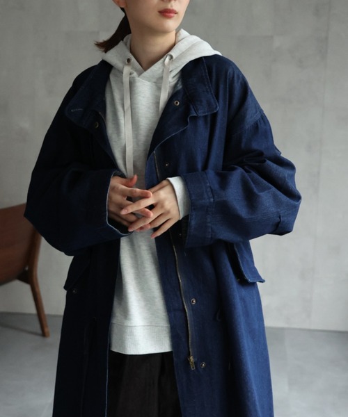 sakishimatokyo（サキシマトーキョー）の「スタンドモッズコート（ユニセックス）M65【モッズコートランキング１位獲得実績あり】（モッズコート・レディース・カーキ/アイボリー/スミクロ/ブラック/インディゴブルー/ベージュ・S/M）」の22枚目の写真