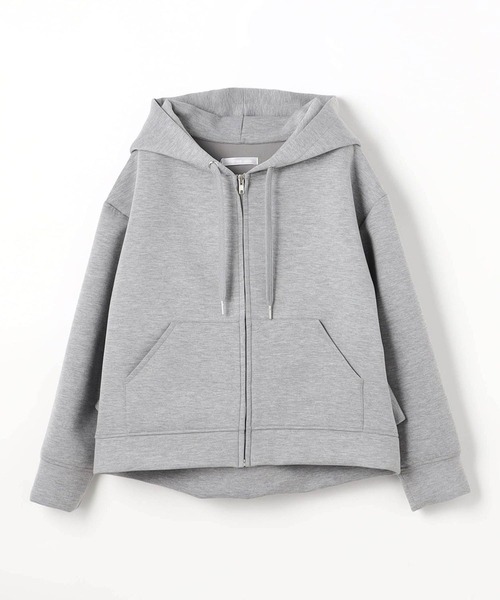 NICOLE white（ニコルホワイト）の「バックフリルフード ZIP PARKA（パーカー・レディース・グレー/杢グレー/ネイビー/ミント・FREE）」の8枚目の写真