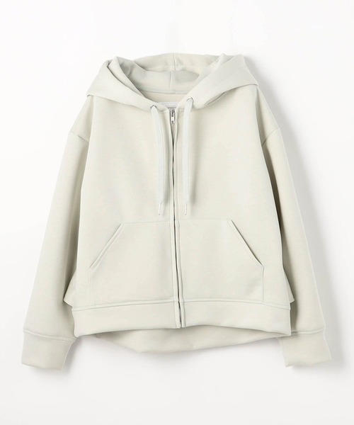 NICOLE white（ニコルホワイト）の「バックフリルフード ZIP PARKA（パーカー・レディース・グレー/杢グレー/ネイビー/ミント・FREE）」の9枚目の写真