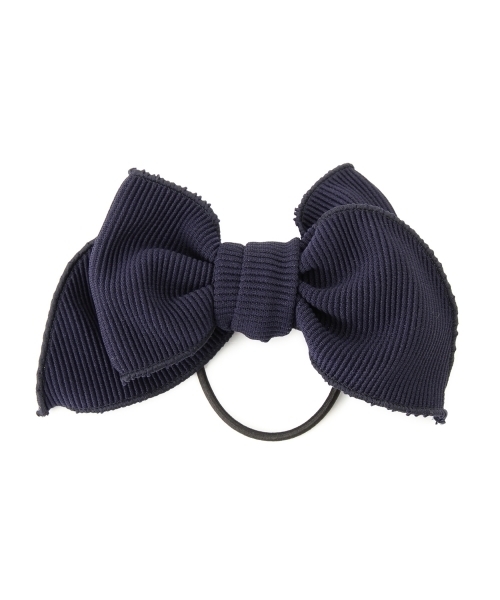 BEAMS BOY（ビームスボーイ）の「BEAMS BOY / リブ リボン ヘアゴム（ヘアゴム・レディース・オリーブ/ネイビー・ONE SIZE）」の8枚目の写真