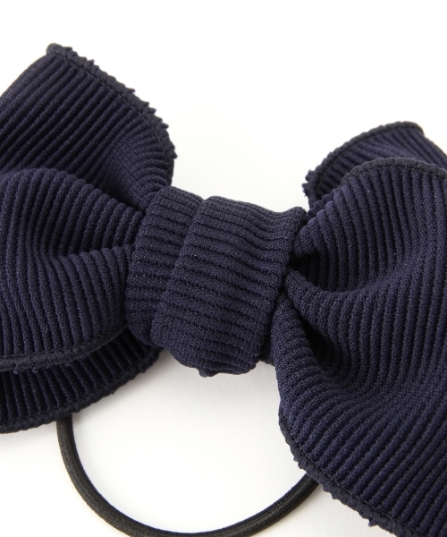 BEAMS BOY（ビームスボーイ）の「BEAMS BOY / リブ リボン ヘアゴム（ヘアゴム・レディース・オリーブ/ネイビー・ONE SIZE）」の13枚目の写真
