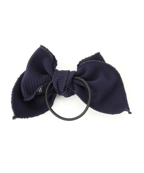 BEAMS BOY（ビームスボーイ）の「BEAMS BOY / リブ リボン ヘアゴム（ヘアゴム・レディース・オリーブ/ネイビー・ONE SIZE）」の18枚目の写真