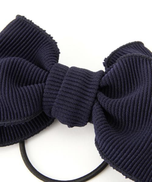 BEAMS BOY（ビームスボーイ）の「BEAMS BOY / リブ リボン ヘアゴム（ヘアゴム・レディース・オリーブ/ネイビー・ONE SIZE）」の15枚目の写真
