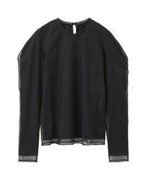 CLANE | 【CLANE/クラネ】 MESH LAYERED COMPACT TOPS/メッシュレイヤードコンパクトトップス 12105-1072(シャツ/ブラウス)