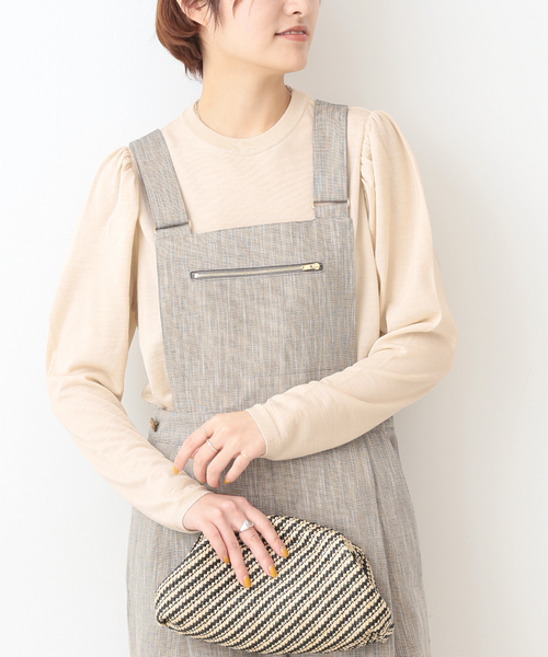 IENA（イエナ）の「パフスリーブカットニット◆（ニット/セーター・レディース・チャコールグレー/ネイビー/ベージュ系その他/ブルー系その他・FREE）」の9枚目の写真