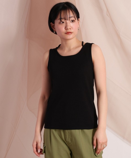 cepo(セポ)の「バッククロスタンクトップ(タンクトップ・レディース・ブラック/オフホワイト/イエロー/ブルー・M)」の8枚目の写真