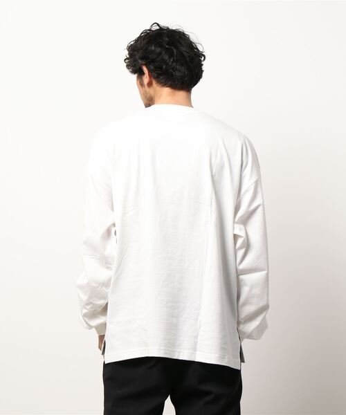 MIDIUMISOLID（ミディウミソリッド）の「【MEN】クルーネックロングスリーブT（Tシャツ/カットソー・メンズ・グレー/オフホワイト/ブルー/ブラック・48）」の6枚目の写真