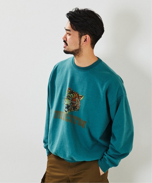 REMI RELIEF（レミレリーフ）の「【REMI RELIEF / レミレリーフ】別注 スウェット(PRINCETON)（スウェット・メンズ・グリーン・MEDIUM/LARGE）」の2枚目の写真