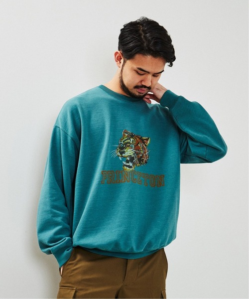 REMI RELIEF（レミレリーフ）の「【REMI RELIEF / レミレリーフ】別注 スウェット(PRINCETON)（スウェット・メンズ・グリーン・MEDIUM/LARGE）」の5枚目の写真