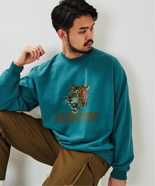 REMI RELIEF（レミレリーフ）の「【REMI RELIEF / レミレリーフ】別注 スウェット(PRINCETON)（スウェット・メンズ・グリーン・MEDIUM/LARGE）」の6枚目の写真