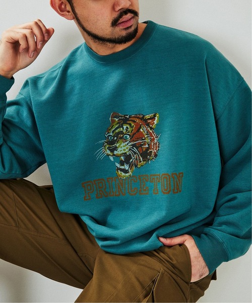 REMI RELIEF（レミレリーフ）の「【REMI RELIEF / レミレリーフ】別注 スウェット(PRINCETON)（スウェット・メンズ・グリーン・MEDIUM/LARGE）」の8枚目の写真