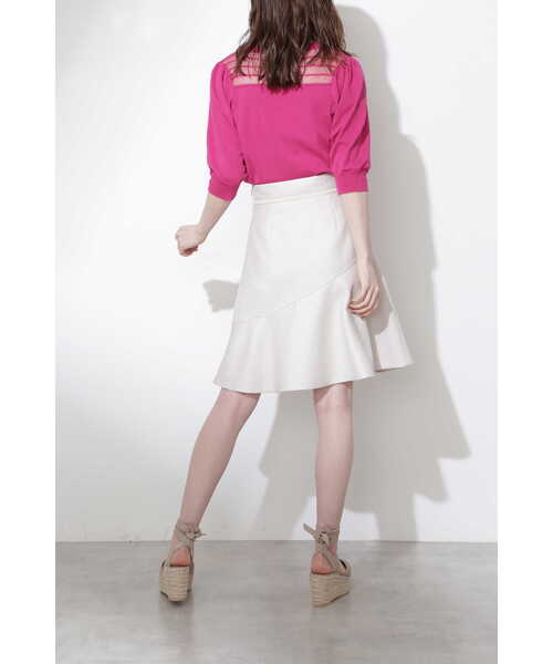 JILL STUART（ジルスチュアート）の「◆アシュリーフレアスカート（スカート・レディース・ネイビー/ベージュ・0/4/2）」の22枚目の写真