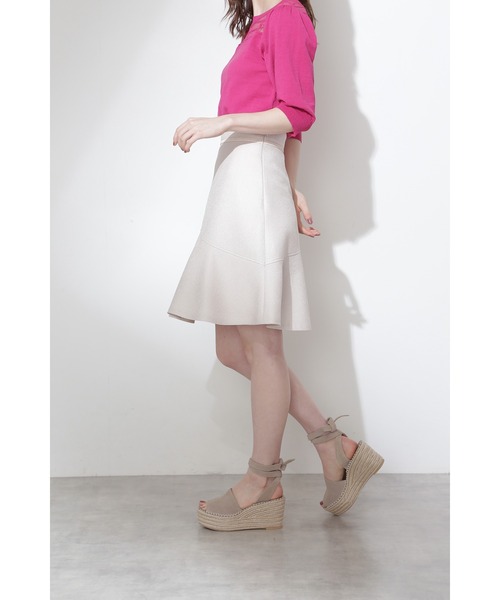 JILL STUART（ジルスチュアート）の「◆アシュリーフレアスカート（スカート・レディース・ネイビー/ベージュ・0/4/2）」の4枚目の写真