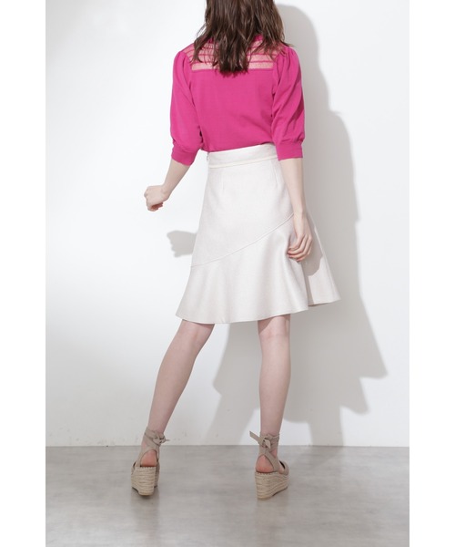 JILL STUART（ジルスチュアート）の「◆アシュリーフレアスカート（スカート・レディース・ネイビー/ベージュ・0/4/2）」の5枚目の写真