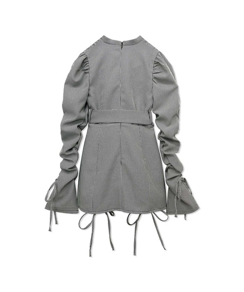 ANDGEEBEE(アンジービー)の「ドロストリボンワンピ(ワンピース・レディース・ホワイト×ブラック/ブラック・MEDIUM)」の14枚目の写真