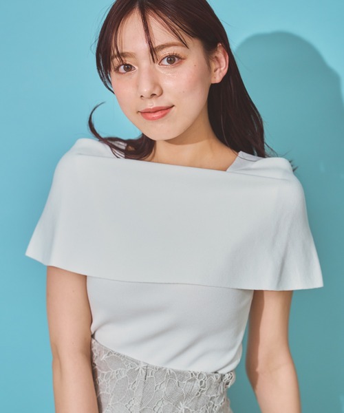 NOELA(ノエラ)の「バーサカラーリブニット(ニット/セーター・レディース・オフホワイト/ピンク/ベージュ/ブラック・フリー)」の21枚目の写真