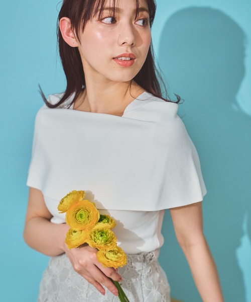 NOELA(ノエラ)の「バーサカラーリブニット(ニット/セーター・レディース・オフホワイト/ピンク/ベージュ/ブラック・フリー)」の22枚目の写真