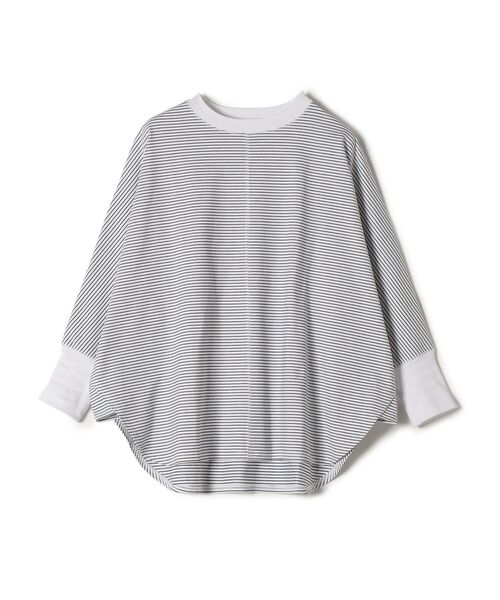 SHIPS(シップス)の「【SHIPS別注】assiette:〈手洗い可能〉ジャージードルマンボーダー(Tシャツ/カットソー・レディース・ホワイト・ONE SIZE)」の6枚目の写真