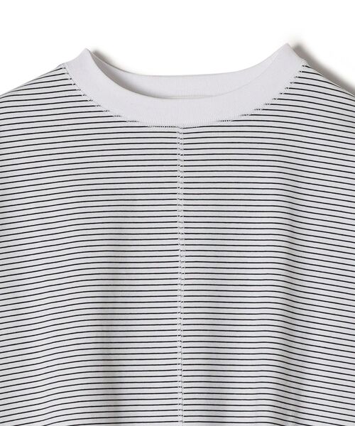 SHIPS(シップス)の「【SHIPS別注】assiette:〈手洗い可能〉ジャージードルマンボーダー(Tシャツ/カットソー・レディース・ホワイト・ONE SIZE)」の3枚目の写真