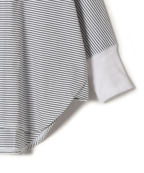 SHIPS(シップス)の「【SHIPS別注】assiette:〈手洗い可能〉ジャージードルマンボーダー(Tシャツ/カットソー・レディース・ホワイト・ONE SIZE)」の11枚目の写真