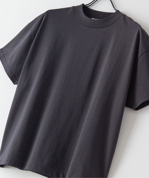fort point（フォーポイント）の「【FORT POINT/フォートポイント】リブUネックTシャツ（Tシャツ/カットソー・レディース・ホワイト/チャコールグレー/ブラック/グレー/サックスブルー/ミント/ピンク系その他/オレンジ系その他/ダークベージュ・MEDIUM/LARGE）」の4枚目の写真