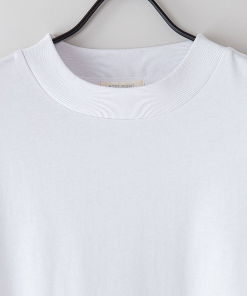 fort point（フォーポイント）の「【FORT POINT/フォートポイント】リブUネックTシャツ（Tシャツ/カットソー・レディース・ホワイト/チャコールグレー/ブラック/グレー/サックスブルー/ミント/ピンク系その他/オレンジ系その他/ダークベージュ・MEDIUM/LARGE）」の11枚目の写真