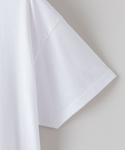 fort point（フォーポイント）の「【FORT POINT/フォートポイント】リブUネックTシャツ（Tシャツ/カットソー・レディース・ホワイト/チャコールグレー/ブラック/グレー/サックスブルー/ミント/ピンク系その他/オレンジ系その他/ダークベージュ・MEDIUM/LARGE）」の12枚目の写真