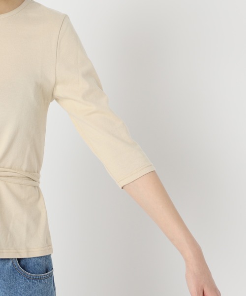 U by SPICK&SPAN(ユーバイスピックアンドスパン)の「バックシャン プルオーバー◆(Tシャツ/カットソー・レディース・ブラック/ベージュ・FREE)」の9枚目の写真