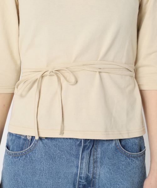U by SPICK&SPAN(ユーバイスピックアンドスパン)の「バックシャン プルオーバー◆(Tシャツ/カットソー・レディース・ブラック/ベージュ・FREE)」の11枚目の写真