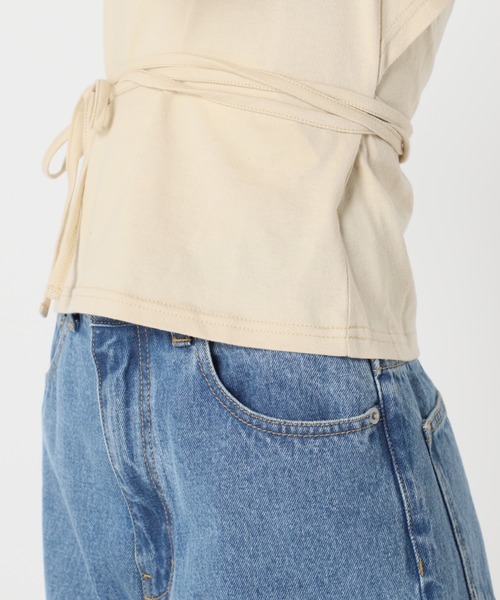 U by SPICK&SPAN(ユーバイスピックアンドスパン)の「バックシャン プルオーバー◆(Tシャツ/カットソー・レディース・ブラック/ベージュ・FREE)」の12枚目の写真