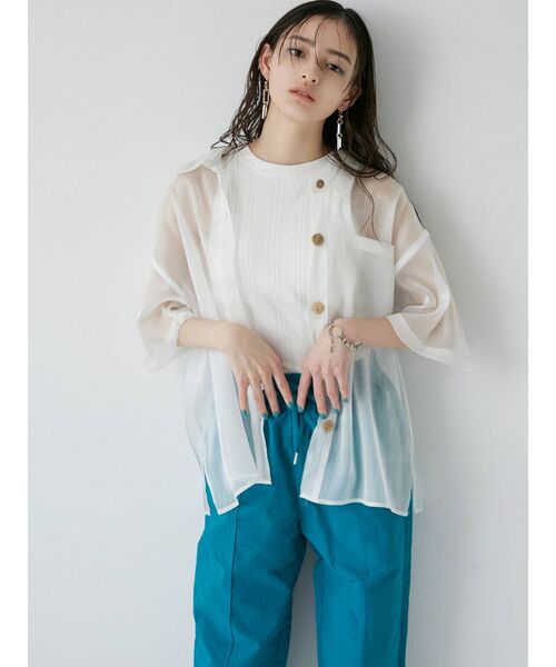 MURUA（ムルーア）の「アメスリタンク（パット付）（タンクトップ・レディース・ホワイト/ブラック/パープル/ライトグリーン/ベージュ・FREE）」の11枚目の写真