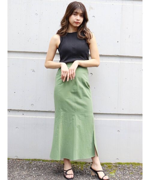 MURUA（ムルーア）の「アメスリタンク（パット付）（タンクトップ・レディース・ホワイト/ブラック/パープル/ライトグリーン/ベージュ・FREE）」の16枚目の写真