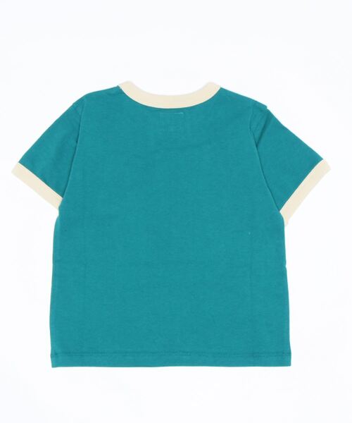 Lee（リー）の「【Lee】リンガーＴシャツ（Tシャツ/カットソー・キッズ・グリーン・105/160/130/150/120/140）」の2枚目の写真