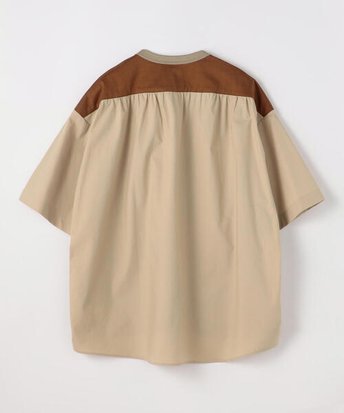 TOMORROWLAND （トゥモローランド）の「コットン天竺 シャツコンビショートスリーブカットソー（Tシャツ/カットソー・メンズ・ホワイト/キャメル/ブルー/ネイビー・S/M/L）」の16枚目の写真