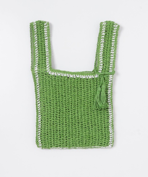 SENSE OF PLACE by URBAN RESEARCH（センスオブプレイスバイアーバンリサーチ）の「配色ラインショッパーバッグ（ショルダーバッグ・レディース・ブラウン/グリーン/グレー・ONE）」の8枚目の写真