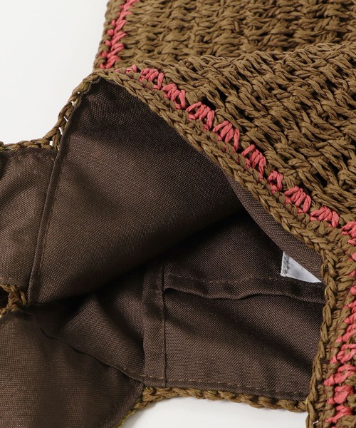 SENSE OF PLACE by URBAN RESEARCH（センスオブプレイスバイアーバンリサーチ）の「配色ラインショッパーバッグ（ショルダーバッグ・レディース・ブラウン/グリーン/グレー・ONE）」の12枚目の写真