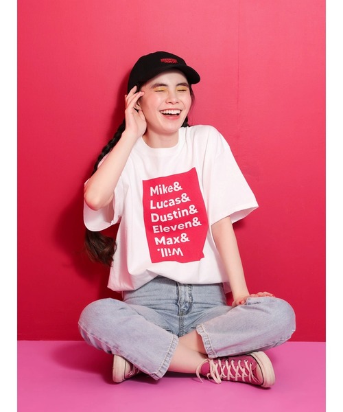 Green Parks(グリーンパークス)の「■STRANGER THINGS ロゴししゅうCAP(キャップ・レディース・ベージュ/ブラック・FREE)」の7枚目の写真